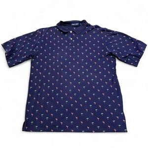 Polo by Ralph Lauren Navy Shirt with Flamingo Print